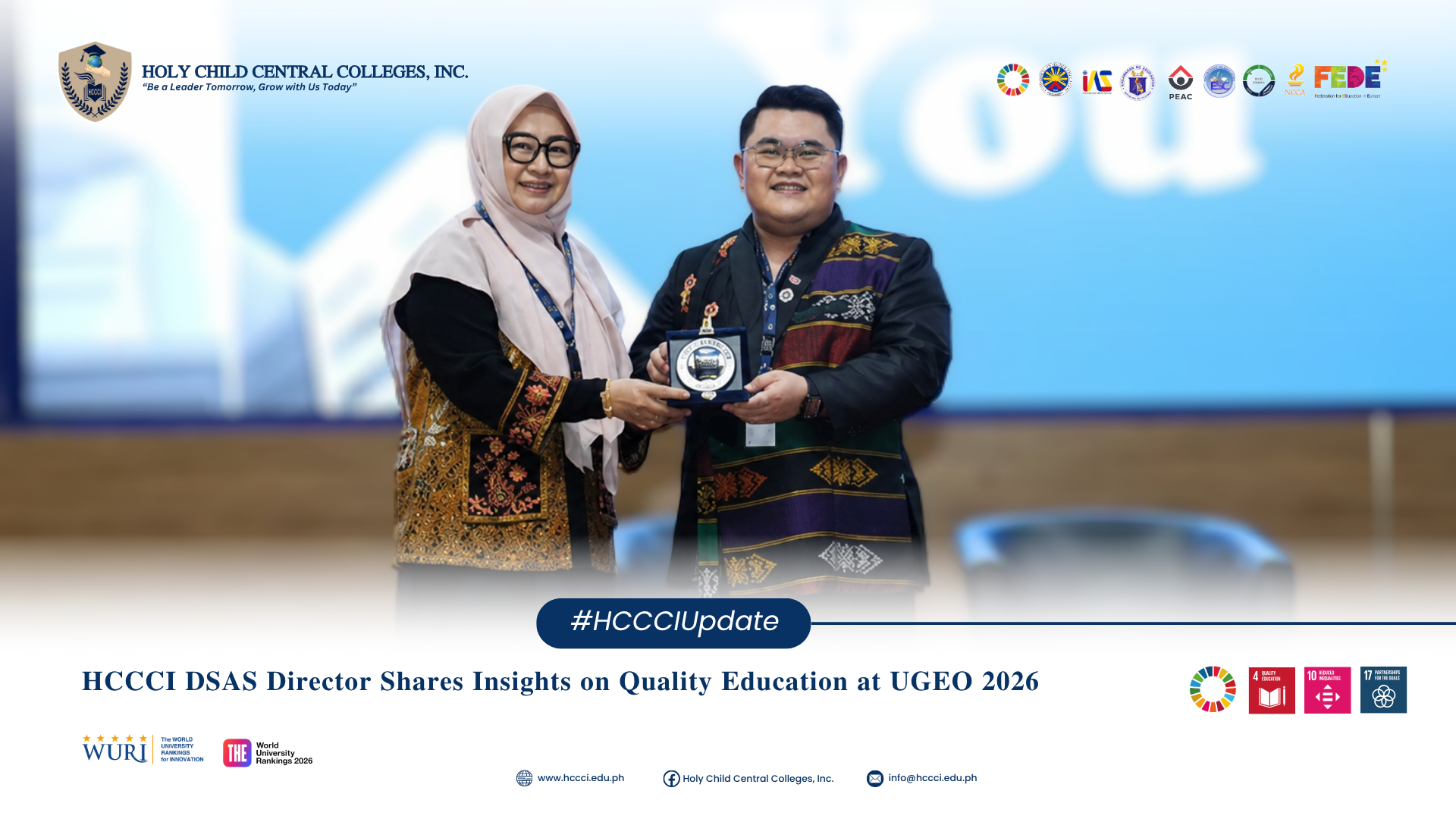 𝐇𝐂𝐂𝐂𝐈 𝐃𝐒𝐀𝐒 𝐃𝐢𝐫𝐞𝐜𝐭𝐨𝐫 𝐒𝐡𝐚𝐫𝐞𝐬 𝐈𝐧𝐬𝐢𝐠𝐡𝐭𝐬 𝐨𝐧 𝐐𝐮𝐚𝐥𝐢𝐭𝐲 𝐄𝐝𝐮𝐜𝐚𝐭𝐢𝐨𝐧 𝐚𝐭 𝐔𝐆𝐄𝐎 𝟐𝟎𝟐𝟔