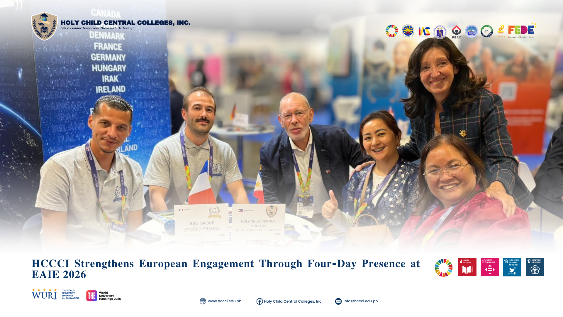 𝐇𝐂𝐂𝐂𝐈 𝐄𝐧𝐠𝐚𝐠𝐞𝐬 𝐰𝐢𝐭𝐡 𝐭𝐡𝐞 𝐈𝐧𝐭𝐞𝐫𝐧𝐚𝐭𝐢𝐨𝐧𝐚𝐥 𝐇𝐢𝐠𝐡𝐞𝐫 𝐄𝐝𝐮𝐜𝐚𝐭𝐢𝐨𝐧 𝐂𝐨𝐦𝐦𝐮𝐧𝐢𝐭𝐲 𝐚𝐭 𝐄𝐀𝐈𝐄 𝐆𝐥𝐚𝐬𝐠𝐨𝐰 𝟐𝟎𝟐𝟔