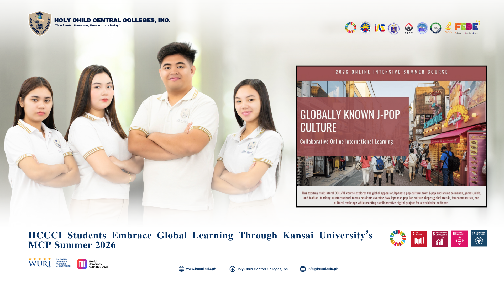 𝐇𝐂𝐂𝐂𝐈 𝐒𝐭𝐮𝐝𝐞𝐧𝐭𝐬 𝐄𝐦𝐛𝐫𝐚𝐜𝐞 𝐆𝐥𝐨𝐛𝐚𝐥 𝐋𝐞𝐚𝐫𝐧𝐢𝐧𝐠 𝐓𝐡𝐫𝐨𝐮𝐠𝐡 𝐊𝐚𝐧𝐬𝐚𝐢 𝐔𝐧𝐢𝐯𝐞𝐫𝐬𝐢𝐭𝐲’𝐬 𝐌𝐂𝐏 𝐒𝐮𝐦𝐦𝐞𝐫 𝟐𝟎𝟐𝟔