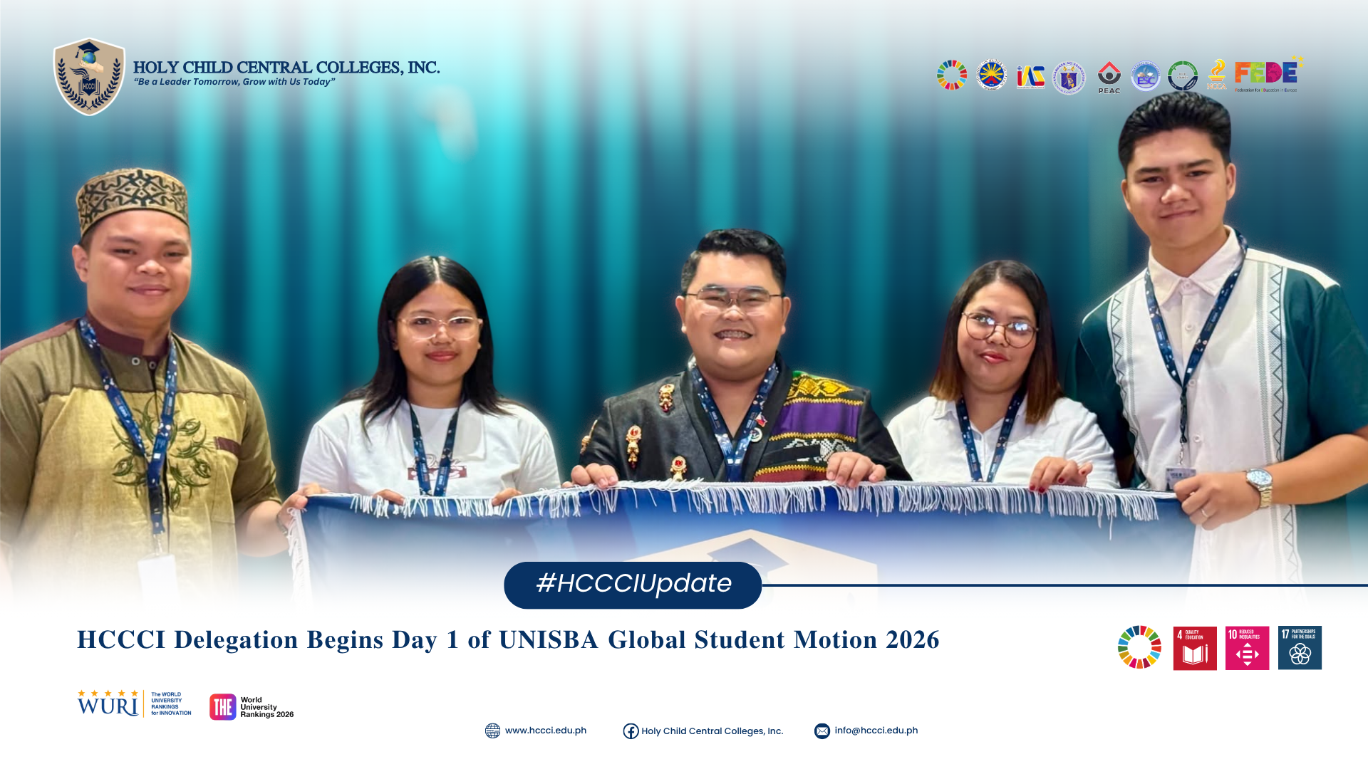 𝐇𝐂𝐂𝐂𝐈 𝐃𝐞𝐥𝐞𝐠𝐚𝐭𝐢𝐨𝐧 𝐁𝐞𝐠𝐢𝐧𝐬 𝐃𝐚𝐲 𝟏 𝐨𝐟 𝐔𝐍𝐈𝐒𝐁𝐀 𝐆𝐥𝐨𝐛𝐚𝐥 𝐒𝐭𝐮𝐝𝐞𝐧𝐭 𝐌𝐨𝐭𝐢𝐨𝐧 𝟐𝟎𝟐𝟔