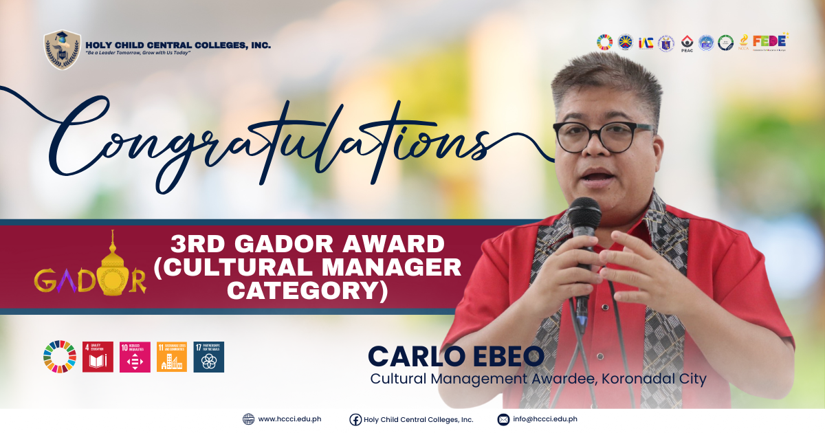 𝐇𝐨𝐧𝐨𝐫𝐢𝐧𝐠 𝐂𝐮𝐥𝐭𝐮𝐫𝐚𝐥 𝐋𝐞𝐚𝐝𝐞𝐫𝐬𝐡𝐢𝐩: 𝐂𝐨𝐧𝐠𝐫𝐚𝐭𝐮𝐥𝐚𝐭𝐢𝐨𝐧𝐬 𝐭𝐨 𝐂𝐚𝐫𝐥𝐨 𝐄𝐛𝐞𝐨, 𝟑𝐫𝐝 𝐆𝐚𝐝𝐨𝐫 𝐀𝐰𝐚𝐫𝐝𝐞𝐞 𝐟𝐨𝐫 𝐂𝐮𝐥𝐭𝐮𝐫𝐚𝐥 𝐌𝐚𝐧𝐚𝐠𝐞𝐦𝐞𝐧𝐭