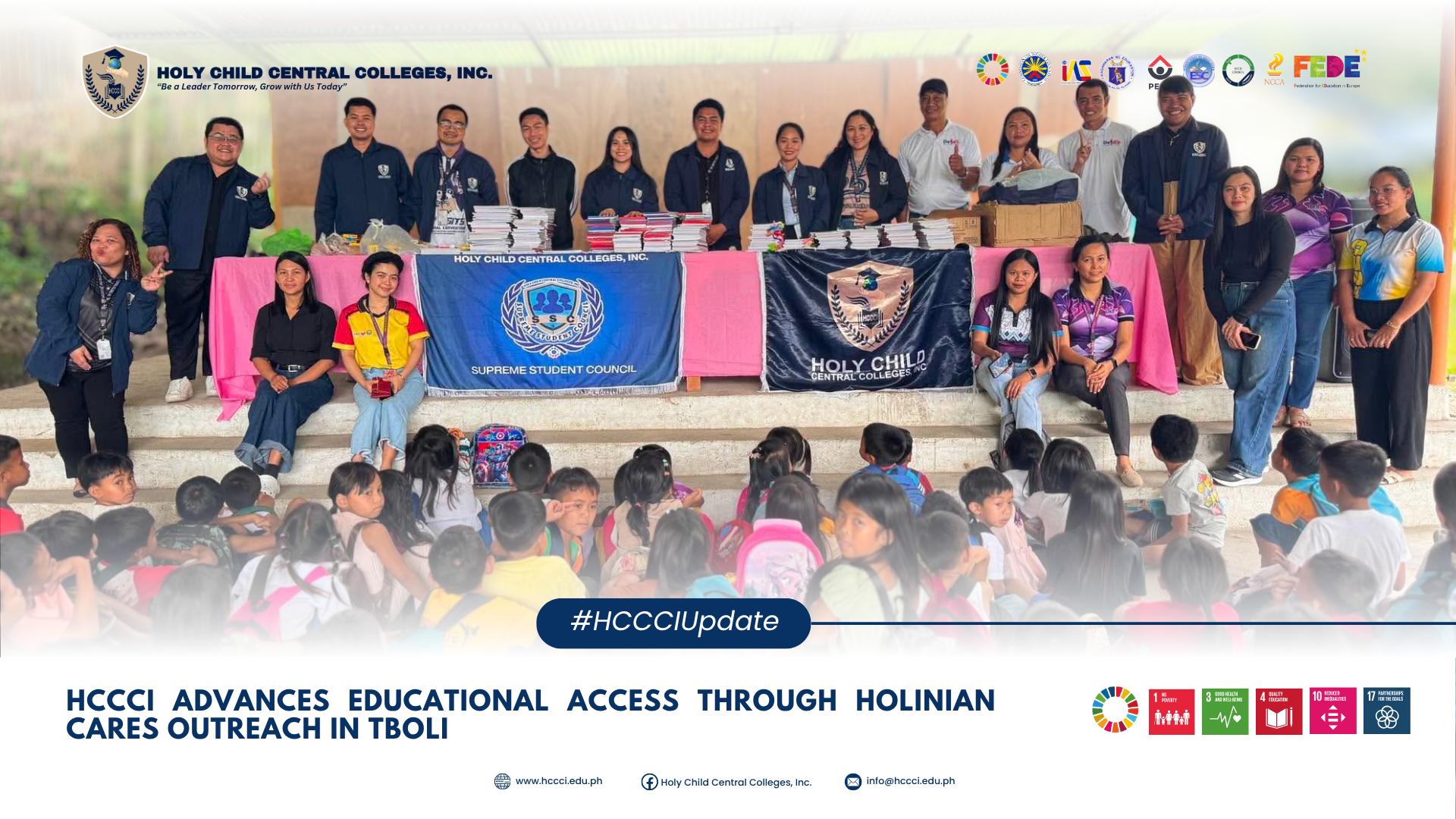 𝐇𝐂𝐂𝐂𝐈 𝐀𝐝𝐯𝐚𝐧𝐜𝐞𝐬 𝐄𝐝𝐮𝐜𝐚𝐭𝐢𝐨𝐧𝐚𝐥 𝐀𝐜𝐜𝐞𝐬𝐬 𝐓𝐡𝐫𝐨𝐮𝐠𝐡 𝐇𝐨𝐥𝐢𝐧𝐢𝐚𝐧 𝐂𝐚𝐫𝐞𝐬 𝐎𝐮𝐭𝐫𝐞𝐚𝐜𝐡 𝐢𝐧 𝐓𝐛𝐨𝐥𝐢