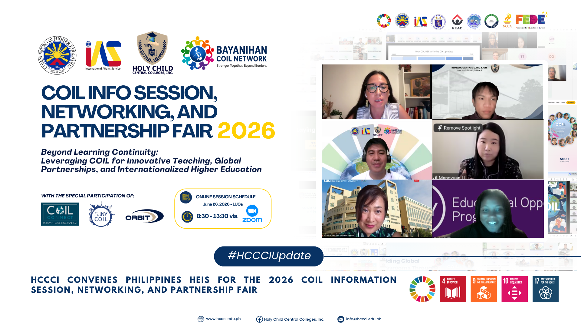 𝐇𝐂𝐂𝐂𝐈 𝐂𝐨𝐧𝐯𝐞𝐧𝐞𝐬 𝐏𝐡𝐢𝐥𝐢𝐩𝐩𝐢𝐧𝐞 𝐇𝐄𝐈𝐬 𝐟𝐨𝐫 𝐭𝐡𝐞 𝟐𝟎𝟐𝟔 𝐂𝐎𝐈𝐋 𝐈𝐧𝐟𝐨𝐫𝐦𝐚𝐭𝐢𝐨𝐧 𝐒𝐞𝐬𝐬𝐢𝐨𝐧, 𝐍𝐞𝐭𝐰𝐨𝐫𝐤𝐢𝐧𝐠, 𝐚𝐧𝐝 𝐏𝐚𝐫𝐭𝐧𝐞𝐫𝐬𝐡𝐢𝐩 𝐅𝐚𝐢𝐫
