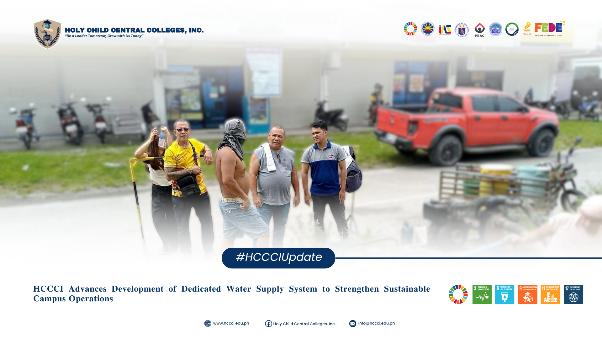 𝐇𝐂𝐂𝐂𝐈 𝐀𝐝𝐯𝐚𝐧𝐜𝐞𝐬 𝐃𝐞𝐯𝐞𝐥𝐨𝐩𝐦𝐞𝐧𝐭 𝐨𝐟 𝐃𝐞𝐝𝐢𝐜𝐚𝐭𝐞𝐝 𝐖𝐚𝐭𝐞𝐫 𝐒𝐮𝐩𝐩𝐥𝐲 𝐒𝐲𝐬𝐭𝐞𝐦 𝐭𝐨 𝐒𝐭𝐫𝐞𝐧𝐠𝐭𝐡𝐞𝐧 𝐒𝐮𝐬𝐭𝐚𝐢𝐧𝐚𝐛𝐥𝐞 𝐂𝐚𝐦𝐩𝐮𝐬 𝐎𝐩𝐞𝐫𝐚𝐭𝐢𝐨𝐧𝐬