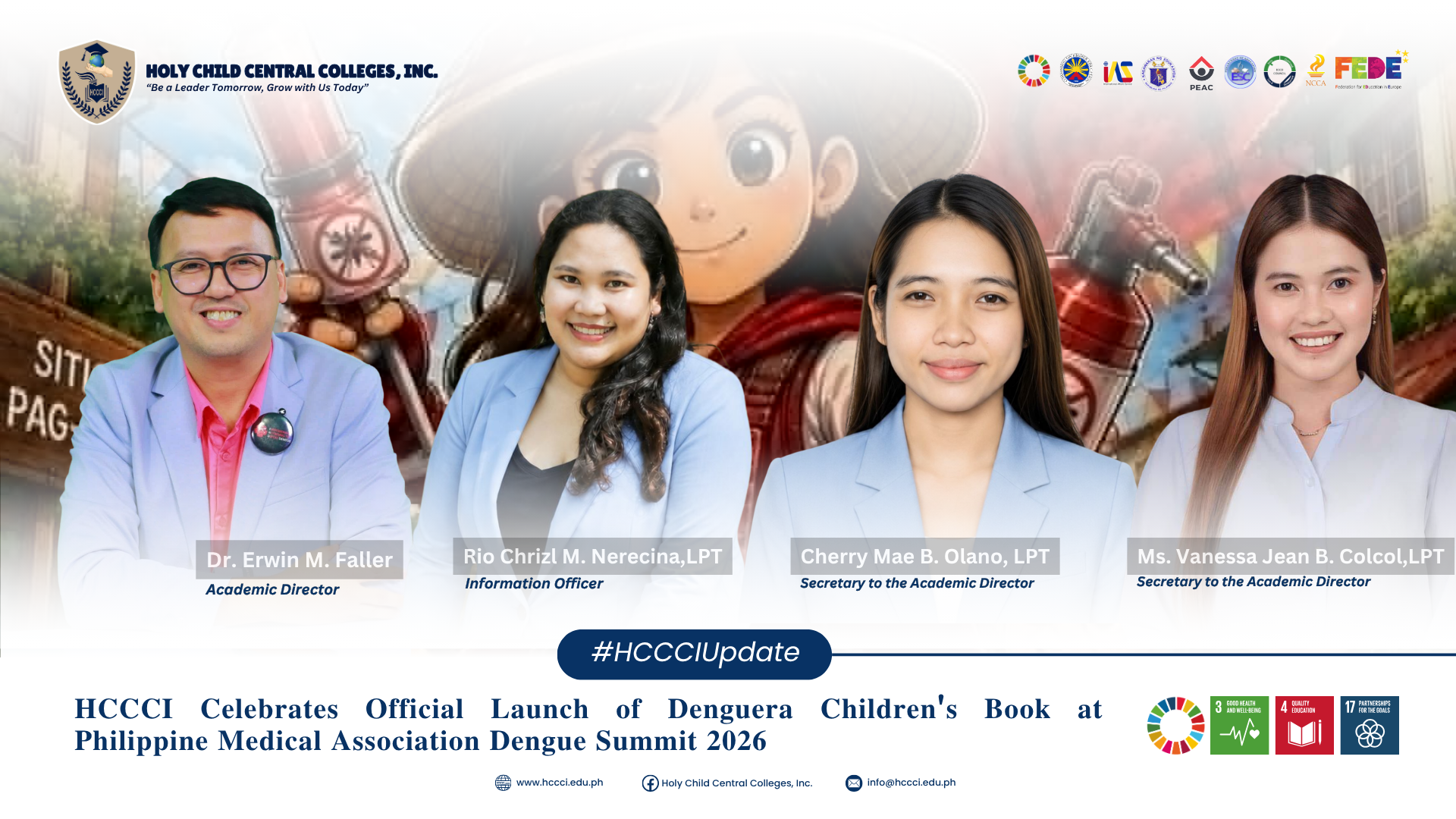 𝐇𝐂𝐂𝐂𝐈 𝐂𝐞𝐥𝐞𝐛𝐫𝐚𝐭𝐞𝐬 𝐎𝐟𝐟𝐢𝐜𝐢𝐚𝐥 𝐋𝐚𝐮𝐧𝐜𝐡 𝐨𝐟 𝐃𝐞𝐧𝐠𝐮𝐞𝐫𝐚 𝐂𝐡𝐢𝐥𝐝𝐫𝐞𝐧'𝐬 𝐁𝐨𝐨𝐤 𝐚𝐭 𝐏𝐡𝐢𝐥𝐢𝐩𝐩𝐢𝐧𝐞 𝐌𝐞𝐝𝐢𝐜𝐚𝐥 𝐀𝐬𝐬𝐨𝐜𝐢𝐚𝐭𝐢𝐨𝐧 𝐃𝐞𝐧𝐠𝐮𝐞 𝐒𝐮𝐦𝐦𝐢𝐭 𝟐𝟎𝟐𝟔