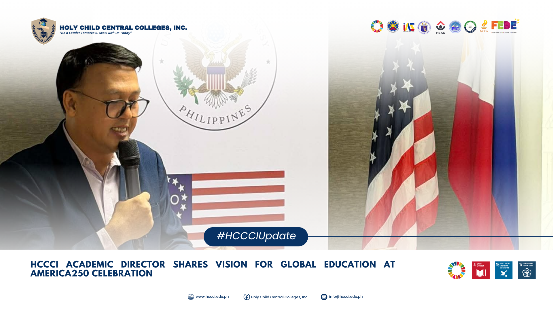 𝐇𝐂𝐂𝐂𝐈 𝐀𝐜𝐚𝐝𝐞𝐦𝐢𝐜 𝐃𝐢𝐫𝐞𝐜𝐭𝐨𝐫 𝐒𝐡𝐚𝐫𝐞𝐬 𝐕𝐢𝐬𝐢𝐨𝐧 𝐟𝐨𝐫 𝐆𝐥𝐨𝐛𝐚𝐥 𝐄𝐝𝐮𝐜𝐚𝐭𝐢𝐨𝐧 𝐚𝐭 𝐀𝐦𝐞𝐫𝐢𝐜𝐚𝟐𝟓𝟎 𝐂𝐞𝐥𝐞𝐛𝐫𝐚𝐭𝐢𝐨𝐧