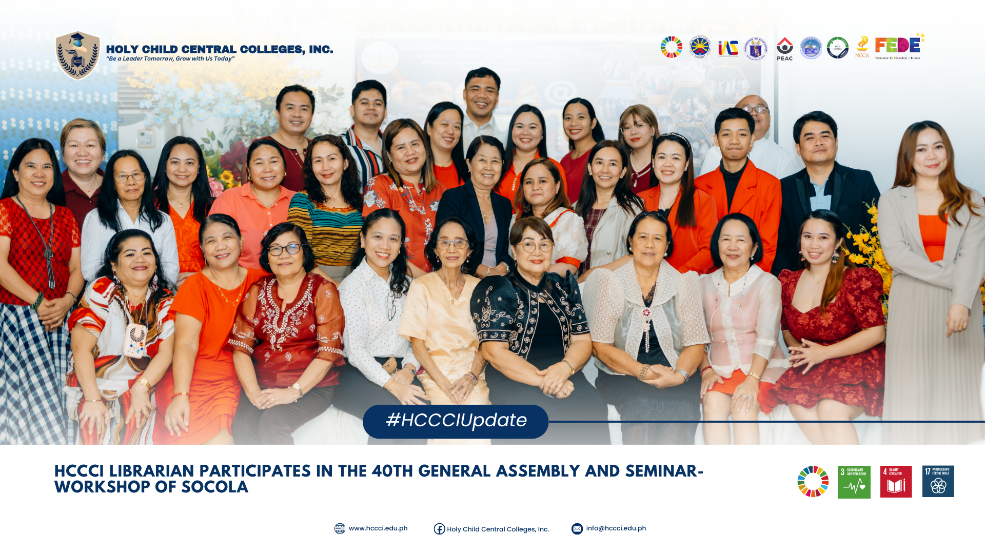 𝐇𝐂𝐂𝐂𝐈 𝐋𝐢𝐛𝐫𝐚𝐫𝐢𝐚𝐧 𝐏𝐚𝐫𝐭𝐢𝐜𝐢𝐩𝐚𝐭𝐞𝐬 𝐢𝐧 𝐭𝐡𝐞 𝟒𝟎𝐭𝐡 𝐆𝐞𝐧𝐞𝐫𝐚𝐥 𝐀𝐬𝐬𝐞𝐦𝐛𝐥𝐲 𝐚𝐧𝐝 𝐒𝐞𝐦𝐢𝐧𝐚𝐫-𝐖𝐨𝐫𝐤𝐬𝐡𝐨𝐩 𝐨𝐟 𝐒𝐎𝐂𝐎𝐋𝐀