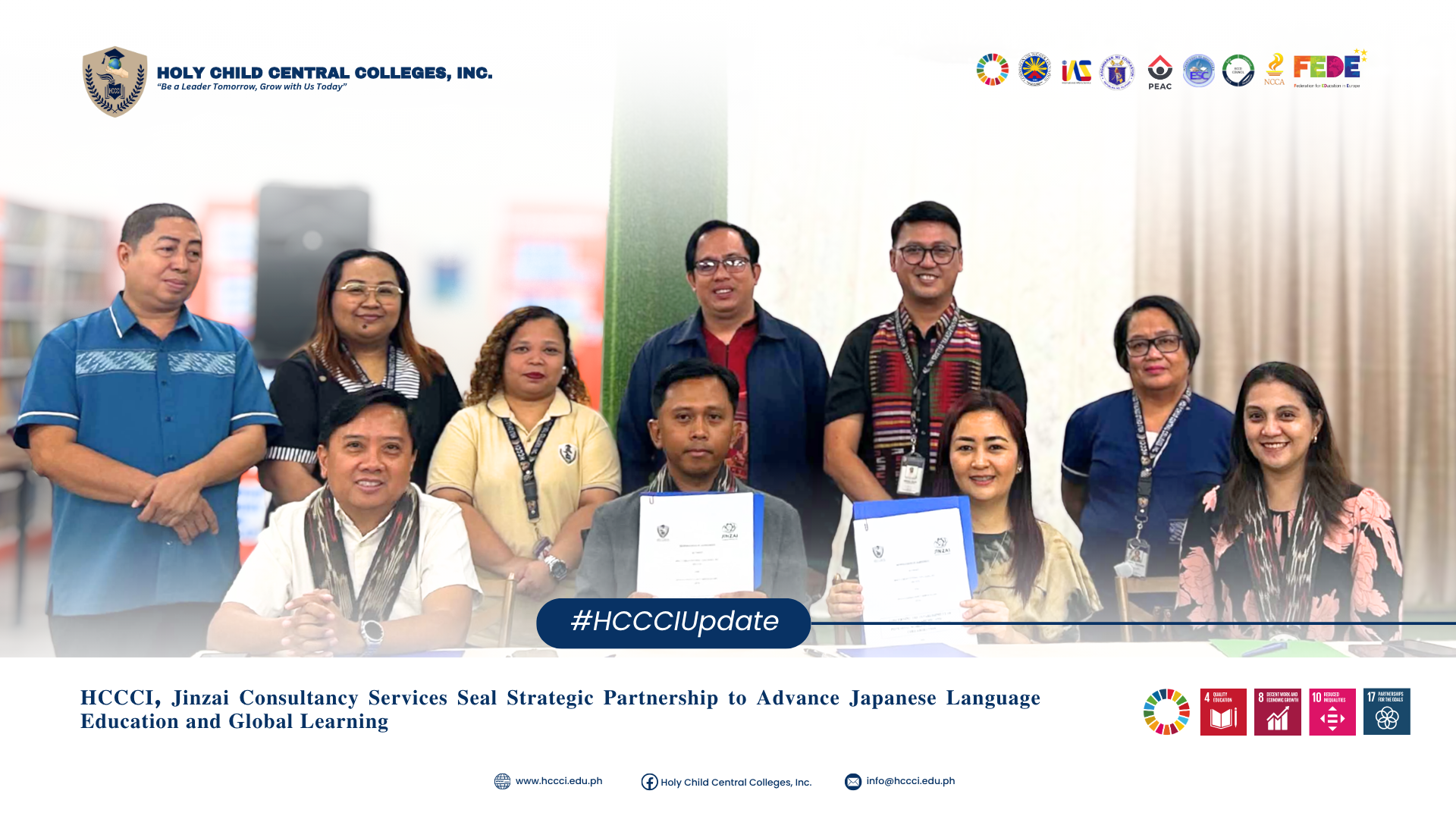 𝐇𝐂𝐂𝐂𝐈, 𝐉𝐢𝐧𝐳𝐚𝐢 𝐂𝐨𝐧𝐬𝐮𝐥𝐭𝐚𝐧𝐜𝐲 𝐒𝐞𝐫𝐯𝐢𝐜𝐞𝐬 𝐒𝐞𝐚𝐥 𝐒𝐭𝐫𝐚𝐭𝐞𝐠𝐢𝐜 𝐏𝐚𝐫𝐭𝐧𝐞𝐫𝐬𝐡𝐢𝐩 𝐭𝐨 𝐀𝐝𝐯𝐚𝐧𝐜𝐞 𝐉𝐚𝐩𝐚𝐧𝐞𝐬𝐞 𝐋𝐚𝐧𝐠𝐮𝐚𝐠𝐞 𝐄𝐝𝐮𝐜𝐚𝐭𝐢𝐨𝐧 𝐚𝐧𝐝 𝐆𝐥𝐨𝐛𝐚𝐥 𝐋𝐞𝐚𝐫𝐧𝐢𝐧𝐠