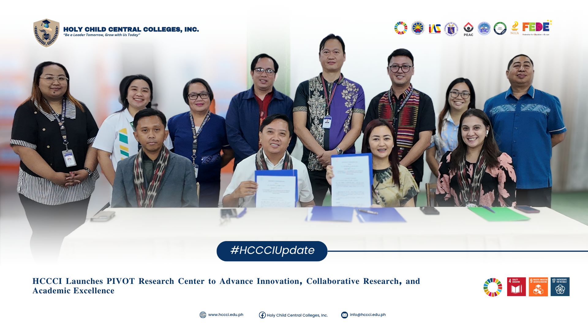 𝐇𝐂𝐂𝐂𝐈 𝐋𝐚𝐮𝐧𝐜𝐡𝐞𝐬 𝐏𝐈𝐕𝐎𝐓 𝐑𝐞𝐬𝐞𝐚𝐫𝐜𝐡 𝐂𝐞𝐧𝐭𝐞𝐫 𝐭𝐨 𝐀𝐝𝐯𝐚𝐧𝐜𝐞 𝐈𝐧𝐧𝐨𝐯𝐚𝐭𝐢𝐨𝐧, 𝐂𝐨𝐥𝐥𝐚𝐛𝐨𝐫𝐚𝐭𝐢𝐯𝐞 𝐑𝐞𝐬𝐞𝐚𝐫𝐜𝐡, 𝐚𝐧𝐝 𝐀𝐜𝐚𝐝𝐞𝐦𝐢𝐜 𝐄𝐱𝐜𝐞𝐥𝐥𝐞𝐧𝐜𝐞