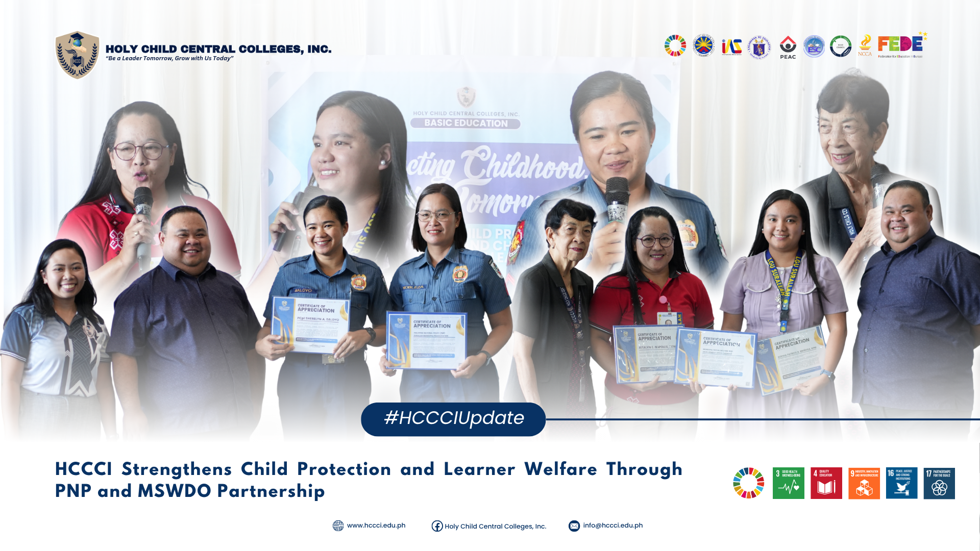 𝐇𝐂𝐂𝐂𝐈 𝐒𝐭𝐫𝐞𝐧𝐠𝐭𝐡𝐞𝐧𝐬 𝐂𝐡𝐢𝐥𝐝 𝐏𝐫𝐨𝐭𝐞𝐜𝐭𝐢𝐨𝐧 𝐚𝐧𝐝 𝐋𝐞𝐚𝐫𝐧𝐞𝐫 𝐖𝐞𝐥𝐟𝐚𝐫𝐞 𝐓𝐡𝐫𝐨𝐮𝐠𝐡 𝐏𝐍𝐏 𝐚𝐧𝐝 𝐌𝐒𝐖𝐃𝐎 𝐏𝐚𝐫𝐭𝐧𝐞𝐫𝐬𝐡𝐢𝐩