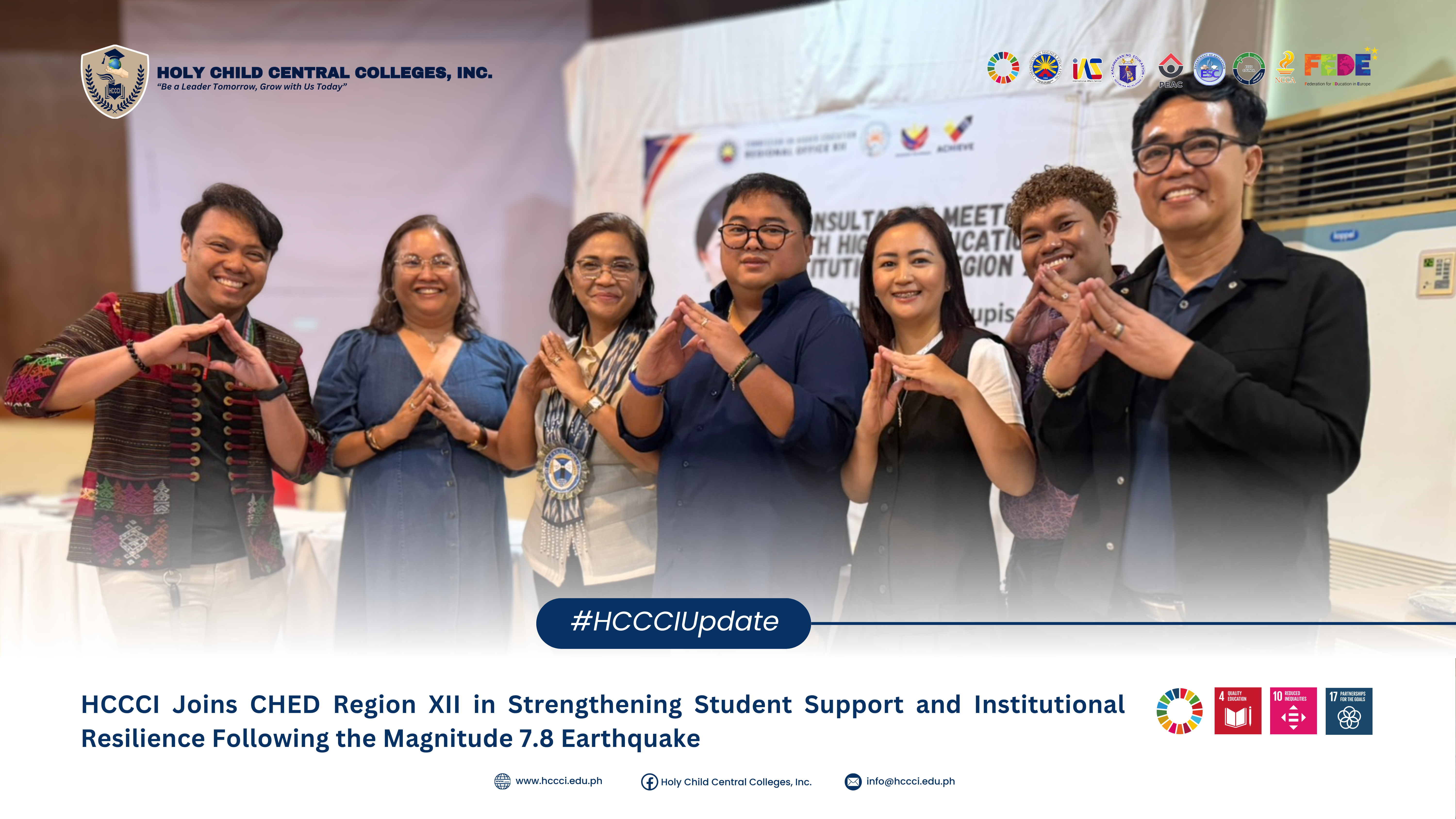 𝐇𝐂𝐂𝐂𝐈 𝐉𝐨𝐢𝐧𝐬 𝐂𝐇𝐄𝐃 𝐑𝐞𝐠𝐢𝐨𝐧 𝐗𝐈𝐈 𝐢𝐧 𝐒𝐭𝐫𝐞𝐧𝐠𝐭𝐡𝐞𝐧𝐢𝐧𝐠 𝐒𝐭𝐮𝐝𝐞𝐧𝐭 𝐒𝐮𝐩𝐩𝐨𝐫𝐭 𝐚𝐧𝐝 𝐈𝐧𝐬𝐭𝐢𝐭𝐮𝐭𝐢𝐨𝐧𝐚𝐥 𝐑𝐞𝐬𝐢𝐥𝐢𝐞𝐧𝐜𝐞 𝐅𝐨𝐥𝐥𝐨𝐰𝐢𝐧𝐠 𝐭𝐡𝐞 𝐌𝐚𝐠𝐧𝐢𝐭𝐮𝐝𝐞 𝟕.𝟖 𝐄𝐚𝐫𝐭𝐡𝐪𝐮𝐚𝐤𝐞
