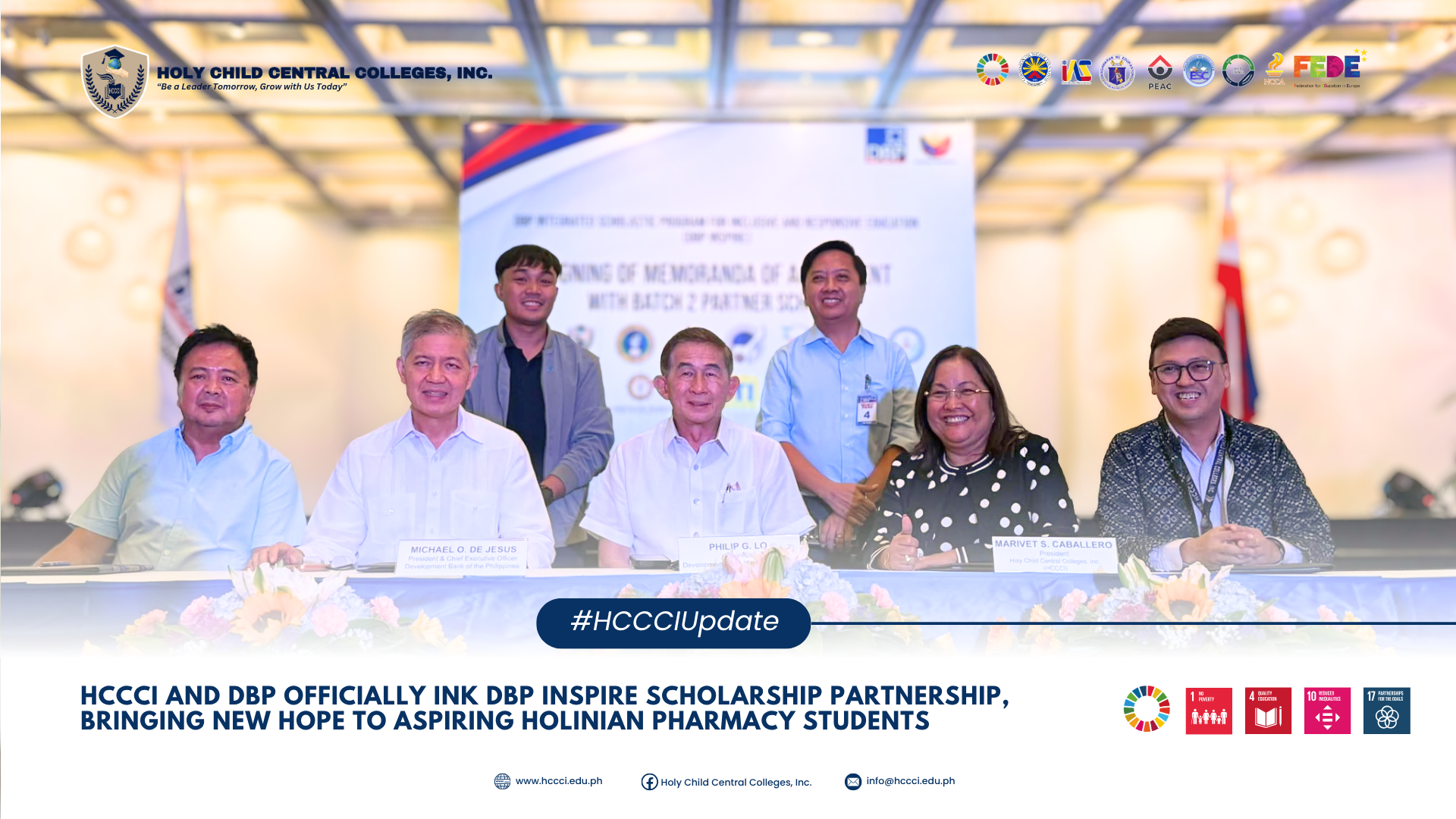 𝐇𝐂𝐂𝐂𝐈 𝐚𝐧𝐝 𝐃𝐁𝐏 𝐎𝐟𝐟𝐢𝐜𝐢𝐚𝐥𝐥𝐲 𝐈𝐧𝐤 𝐃𝐁𝐏 𝐈𝐍𝐒𝐏𝐈𝐑𝐄 𝐒𝐜𝐡𝐨𝐥𝐚𝐫𝐬𝐡𝐢𝐩 𝐏𝐚𝐫𝐭𝐧𝐞𝐫𝐬𝐡𝐢𝐩, 𝐁𝐫𝐢𝐧𝐠𝐢𝐧𝐠 𝐍𝐞𝐰 𝐇𝐨𝐩𝐞 𝐭𝐨 𝐅𝐮𝐭𝐮𝐫𝐞 𝐇𝐨𝐥𝐢𝐧𝐢𝐚𝐧 𝐏𝐡𝐚𝐫𝐦𝐚𝐜𝐲 𝐒𝐭𝐮𝐝𝐞𝐧𝐭𝐬