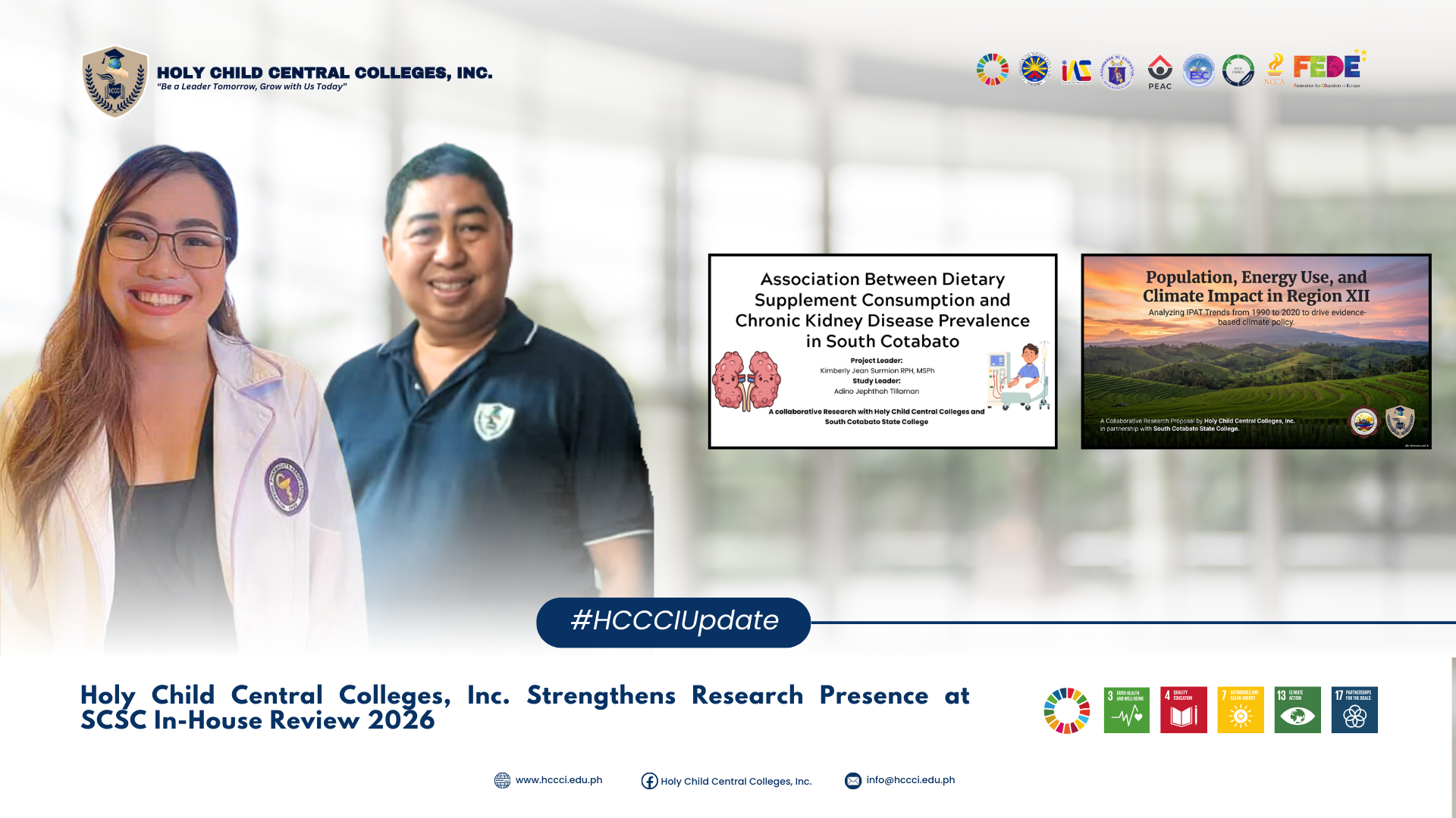 𝐇𝐨𝐥𝐲 𝐂𝐡𝐢𝐥𝐝 𝐂𝐞𝐧𝐭𝐫𝐚𝐥 𝐂𝐨𝐥𝐥𝐞𝐠𝐞𝐬, 𝐈𝐧𝐜. 𝐒𝐭𝐫𝐞𝐧𝐠𝐭𝐡𝐞𝐧𝐬 𝐑𝐞𝐬𝐞𝐚𝐫𝐜𝐡 𝐏𝐫𝐞𝐬𝐞𝐧𝐜𝐞 𝐚𝐭 𝐒𝐂𝐒𝐂 𝐈𝐧-𝐇𝐨𝐮𝐬𝐞 𝐑𝐞𝐯𝐢𝐞𝐰 𝟐𝟎𝟐𝟔