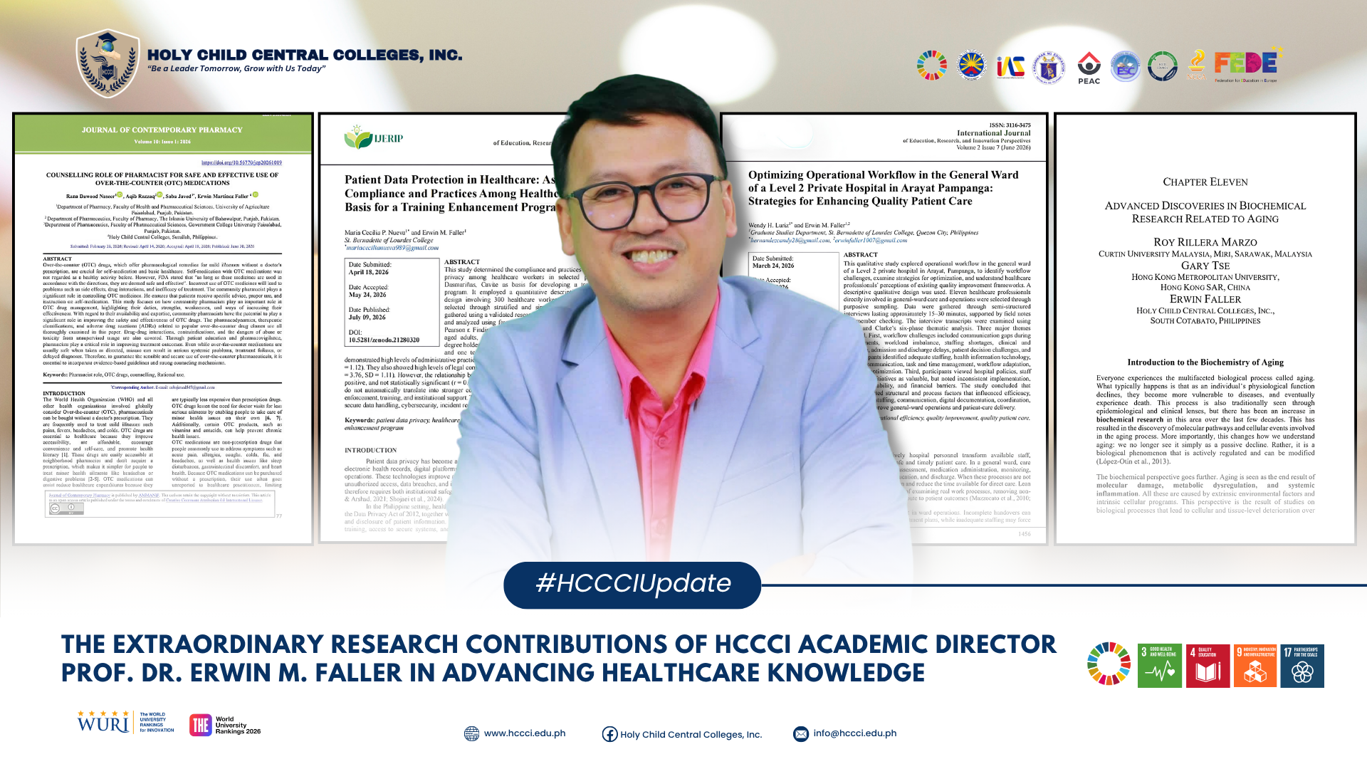 𝐓𝐡𝐞 𝐄𝐱𝐭𝐫𝐚𝐨𝐫𝐝𝐢𝐧𝐚𝐫𝐲 𝐑𝐞𝐬𝐞𝐚𝐫𝐜𝐡 𝐂𝐨𝐧𝐭𝐫𝐢𝐛𝐮𝐭𝐢𝐨𝐧𝐬 𝐨𝐟 𝐇𝐂𝐂𝐂𝐈 𝐀𝐜𝐚𝐝𝐞𝐦𝐢𝐜 𝐃𝐢𝐫𝐞𝐜𝐭𝐨𝐫 𝐏𝐫𝐨𝐟. 𝐃𝐫. 𝐄𝐫𝐰𝐢𝐧 𝐌. 𝐅𝐚𝐥𝐥𝐞𝐫 𝐢𝐧 𝐀𝐝𝐯𝐚𝐧𝐜𝐢𝐧𝐠 𝐇𝐞𝐚𝐥𝐭𝐡𝐜𝐚𝐫𝐞 𝐊𝐧𝐨𝐰𝐥𝐞𝐝𝐠𝐞