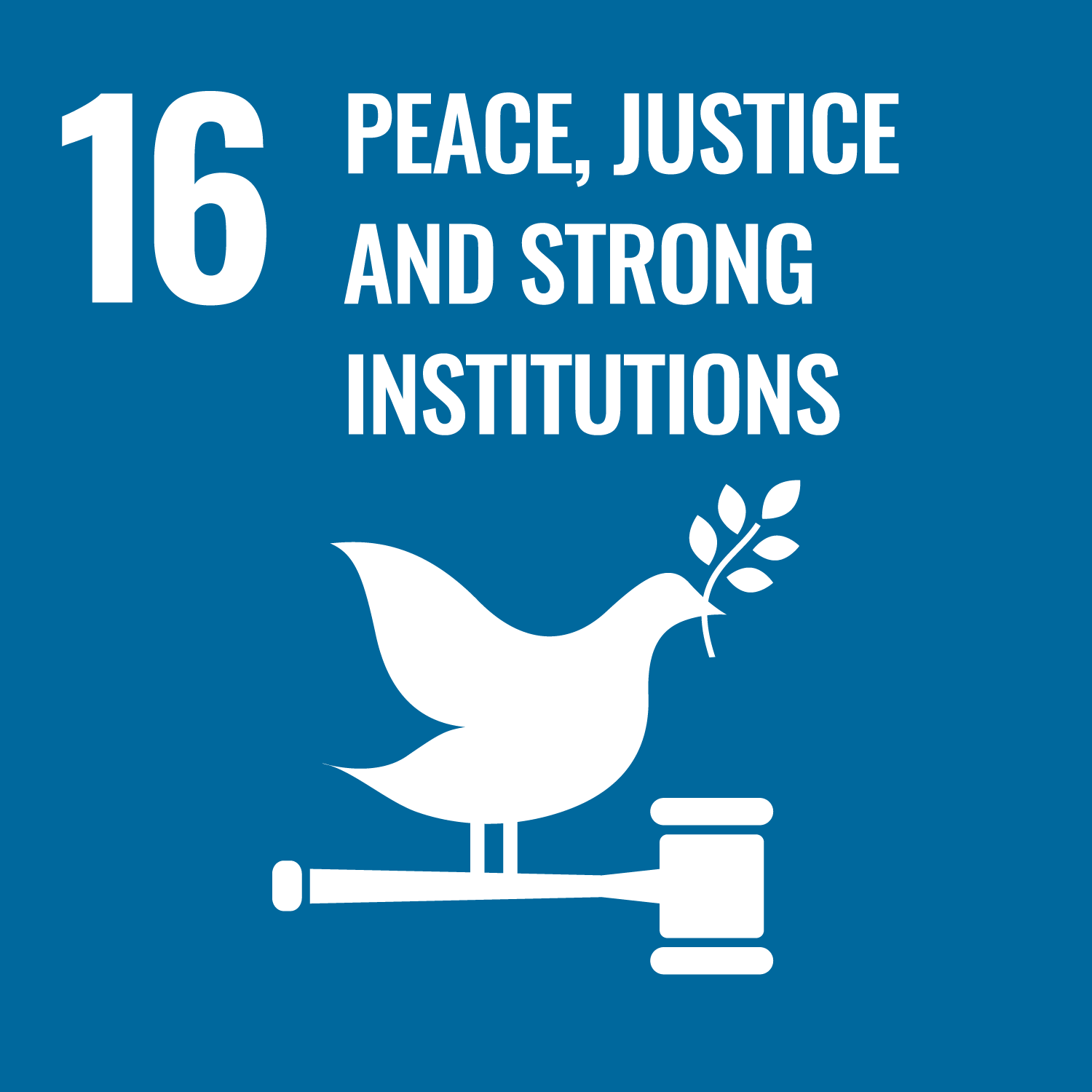 Peace, Justice and Strong Institutions icon